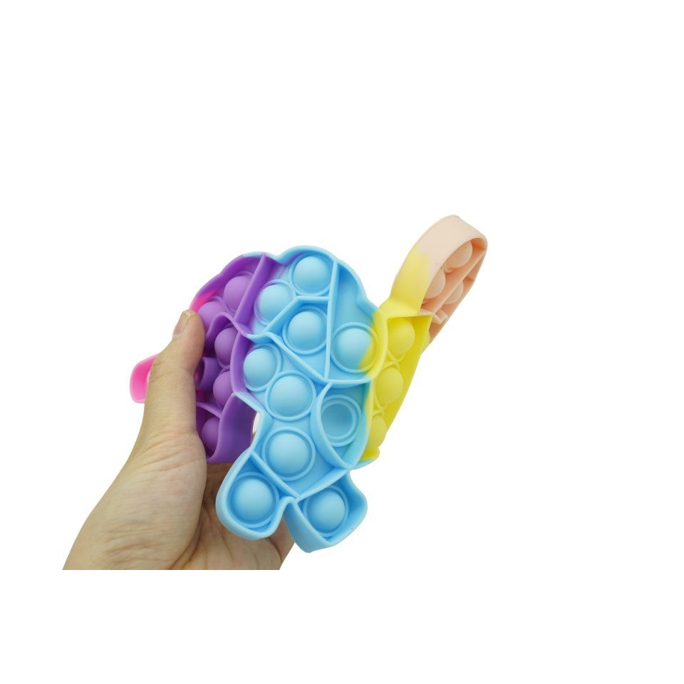 Jucarie antistres din silicon, Pop it Now and Flip It, Unicorn, Multicolor, Model 2 - vivimall.ro