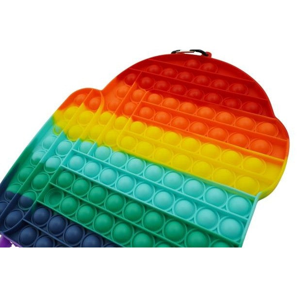 Jucarie antistres din silicon Pop it now, forma Among Us, multicolor, urias - vivimall.ro