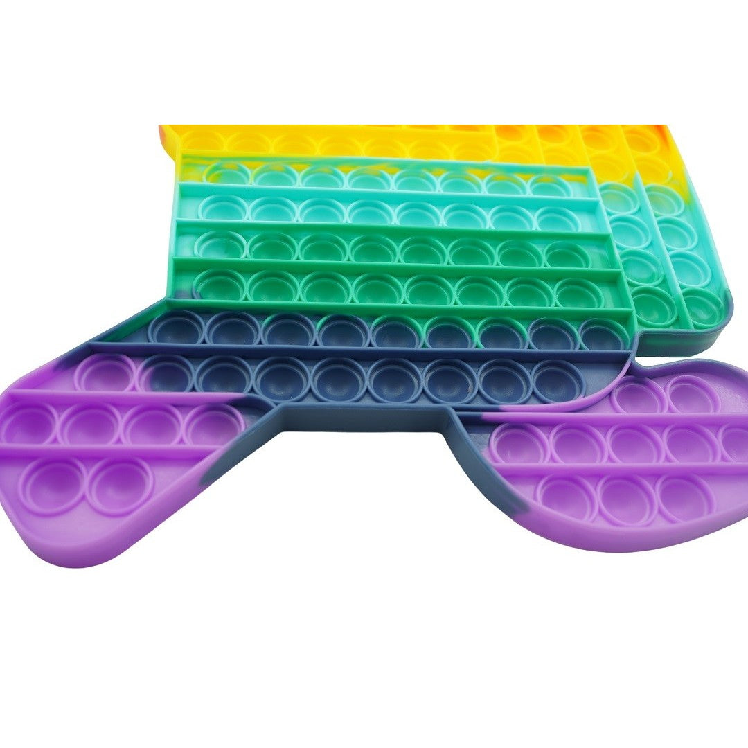 Jucarie antistres din silicon Pop it now, forma Among Us, multicolor, urias, model 2 - vivimall.ro