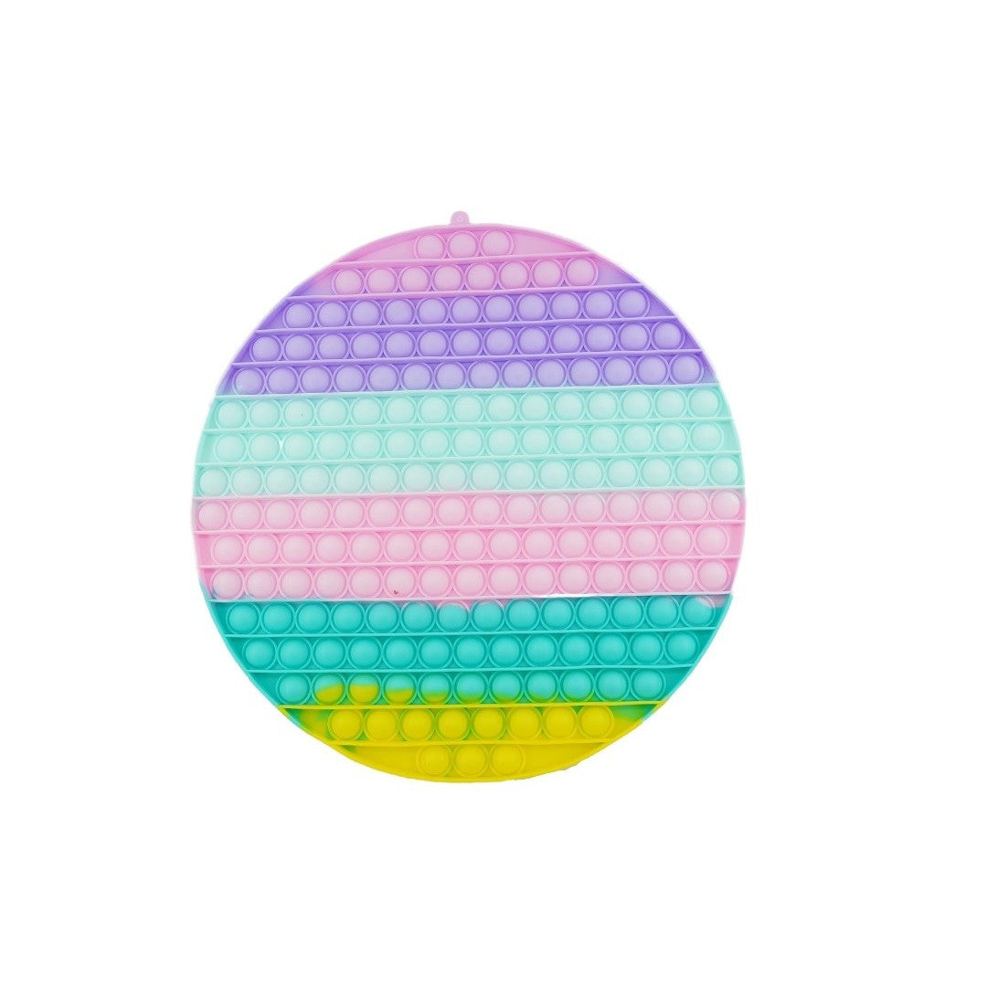 Jucarie antistres din silicon Pop it now, Rotund, multicolor, urias, model 2 - vivimall.ro