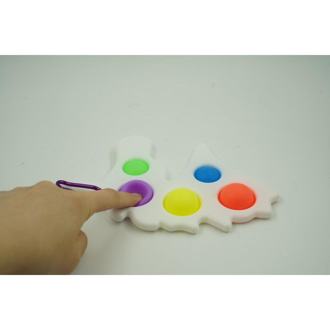 Jucarie Antistres Vivimall - Fidget Toy, Simple Dimple, Unicorn, Alb