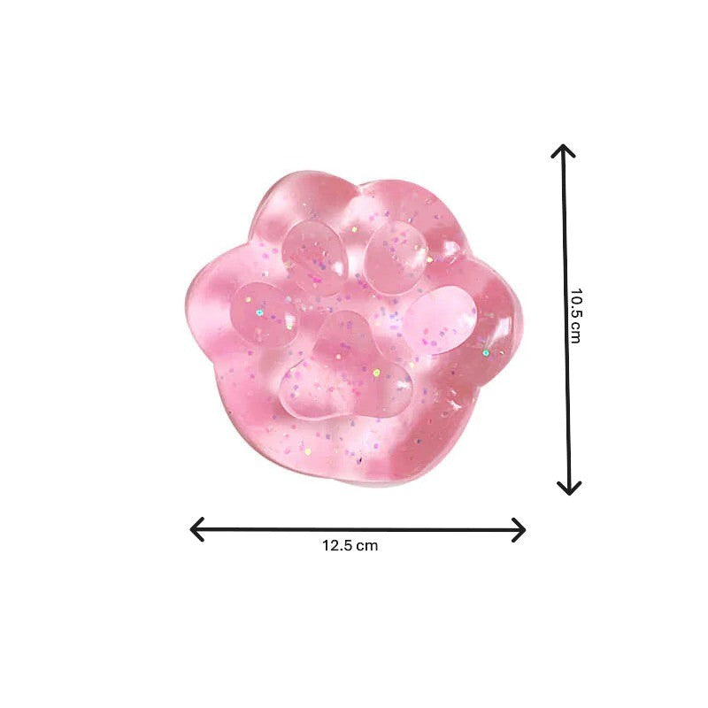 Jucarie Antistres Squishy, Vivimall, cu Revenire Lenta, Model Cat Paw, 12.5x10.5 cm, 220g, Squeeze Pinch Family, Ambalaj Transparent, Culori Diferite - vivimall.ro