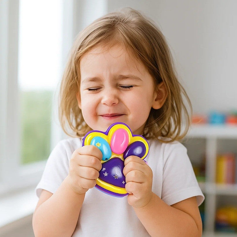 Jucarie Antistres Squishy, Vivimall, cu Revenire Lenta, Labuta de Pisica Pufoasa, 12.5x10.5 cm, Ambalaj Transparent, Model 6, Multicolor - vivimall.ro