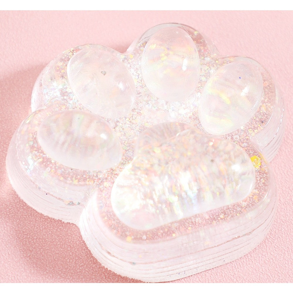 Jucarie Antistres Squishy, Vivimall, Labuta de Pisica Pufoasa, cu Revenire Lenta, 7 x 6.5 cm, Model 270532, Multicolor - vivimall.ro