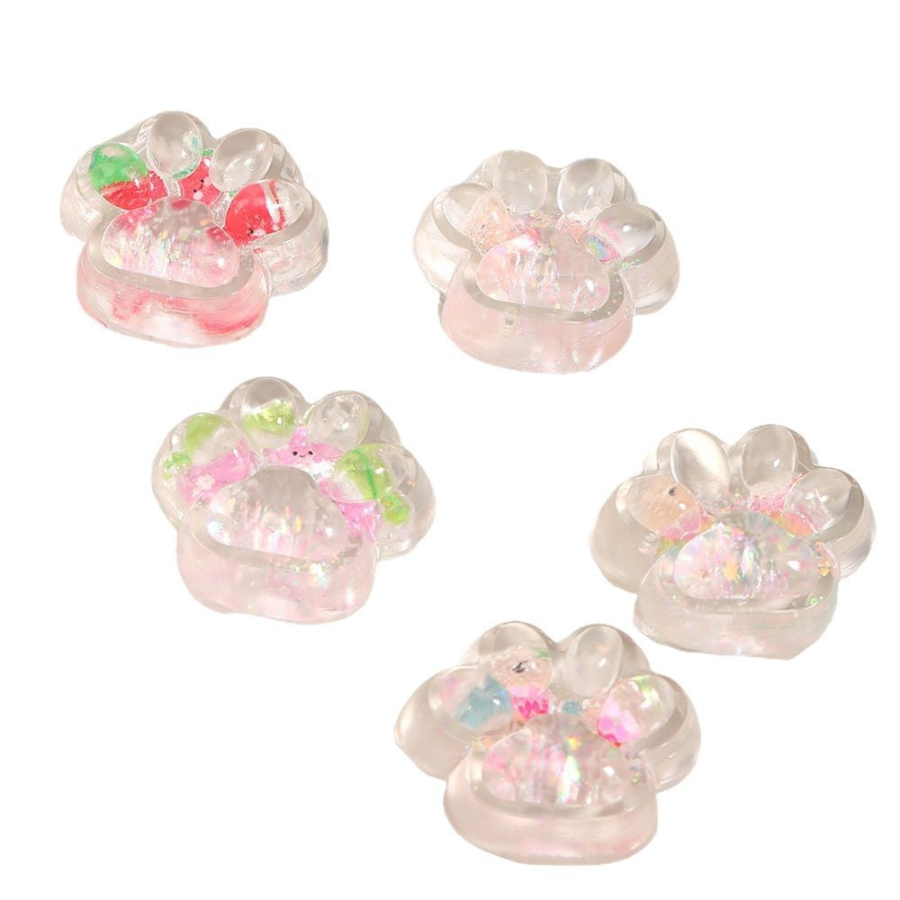 Jucarie Antistres Squishy, Vivimall, Labuta de Pisica Pufoasa, cu Revenire Lenta, 7 x 6.5 cm, Model 270532, Multicolor - vivimall.ro