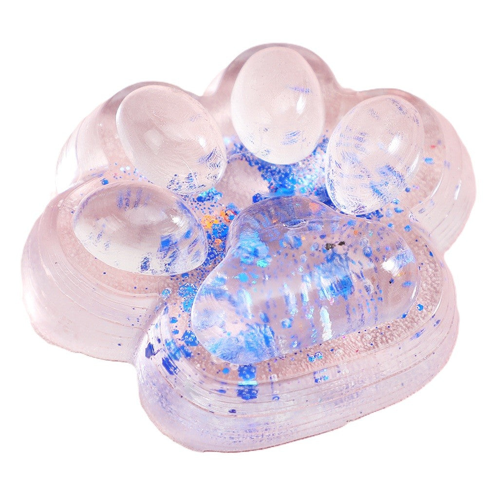 Jucarie Antistres Squishy, Vivimall, Labuta de Pisica Pufoasa, cu Revenire Lenta, 7 x 6.5 cm, Model 270532, Multicolor - vivimall.ro