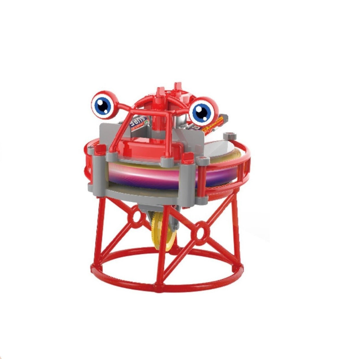 Jucarie circuit pentru copii, Flippy, Broscuta pe monociclu, Rosu - vivimall.ro