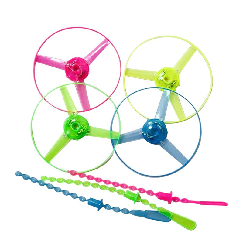 Jucarie Disc Zburator, Vivimall, cu Lumini, Manual, din ABS, +14 Ani, Galben - vivimall.ro