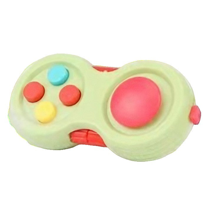 Jucarie Interactiva, Vivimall, Model Fidget Pad, Antistres, +3 Ani, Functii Multiple, 5.5 x 3.5 x 11 cm, Verde