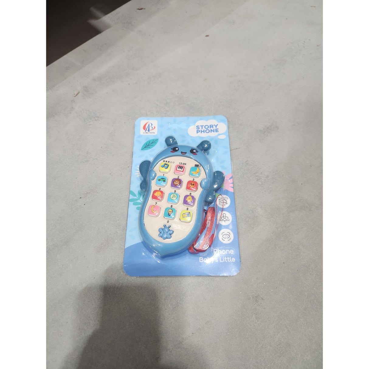 Jucarie Interactiva, Flippy, Telefon Inteligent, Model Albinuta, Functii Educative, Muzicale si Voce, 4-6 ani, 19 x 11.5 cm, din Plastic, Albastru