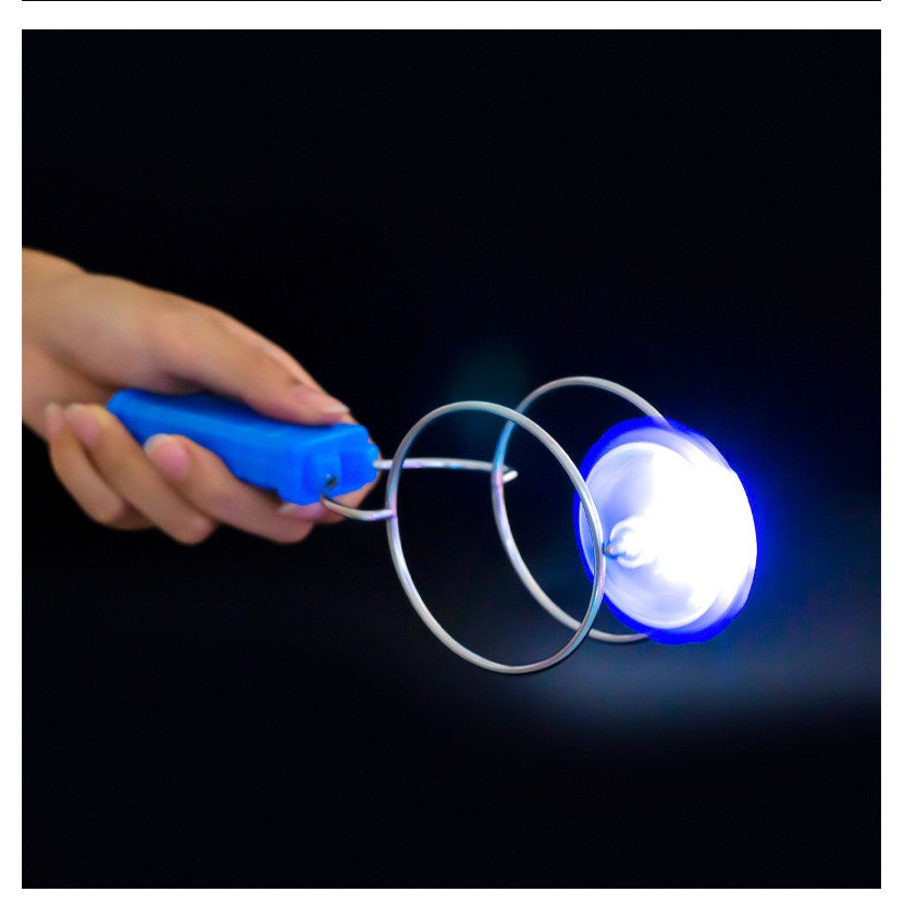 Jucarie Interactiva, Vivimall, Titirez Magnetic, cu Led, 19.8 x 5 cm, Albastru - vivimall.ro