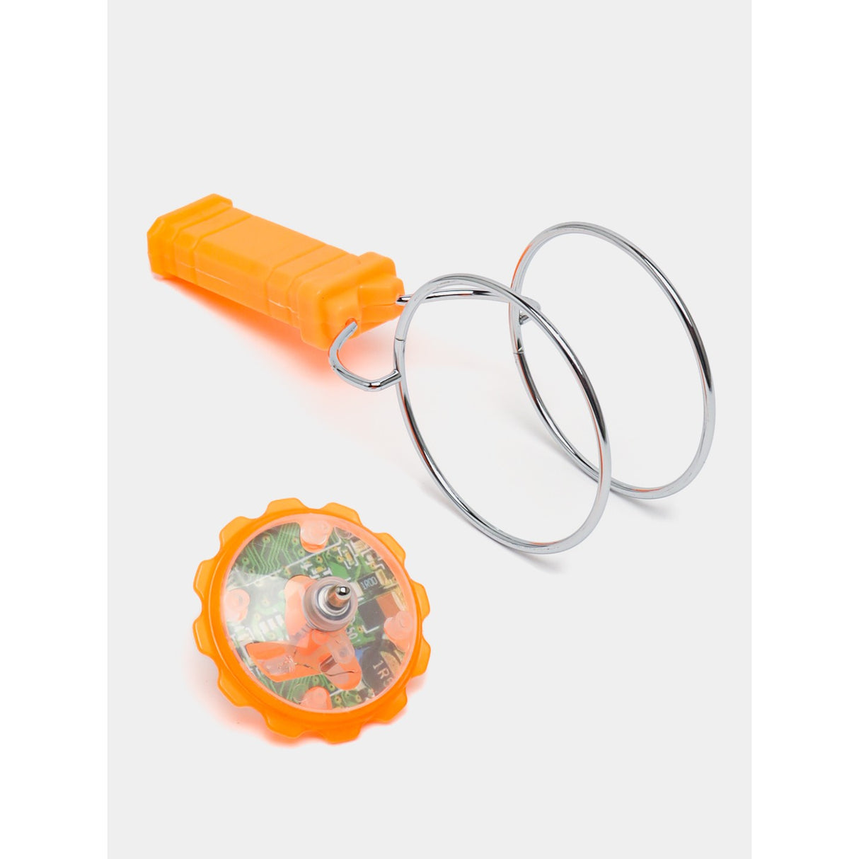 Jucarie Interactiva, Vivimall, Titirez Magnetic, cu Led, 19.8 x 5 cm, Portocaliu - vivimall.ro