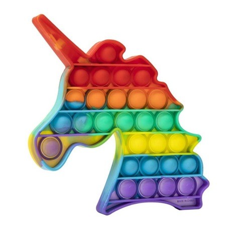 Jucarie Pop it Now & Flip it, Push Bubble Unicorn Multicolor Model 5 - vivimall.ro
