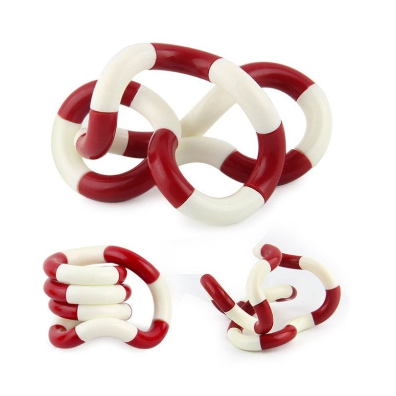 Jucarie Senzoriala Antistres, Fidget Twist Cu Miscari Infinite De Decompresie, /Rosu