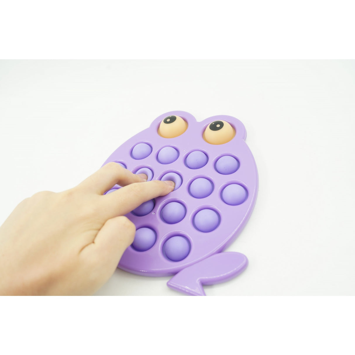 Jucarie senzoriala antistres, Simple Dimple, Broasca, Mov - vivimall.ro