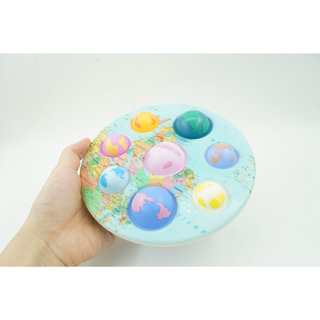 Jucarie senzoriala Simple Dimple, Fidget Toy, Oceane, Multicolor - vivimall.ro