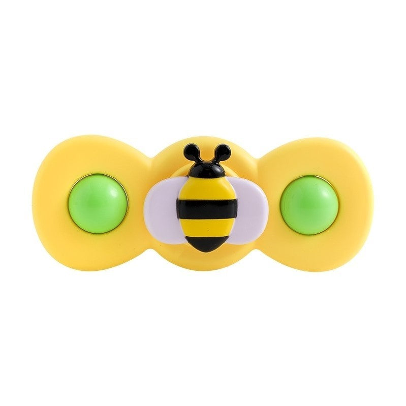Jucarie Spinner pentru copii cu 2 laturi, Spinimals Albina, Galben - vivimall.ro