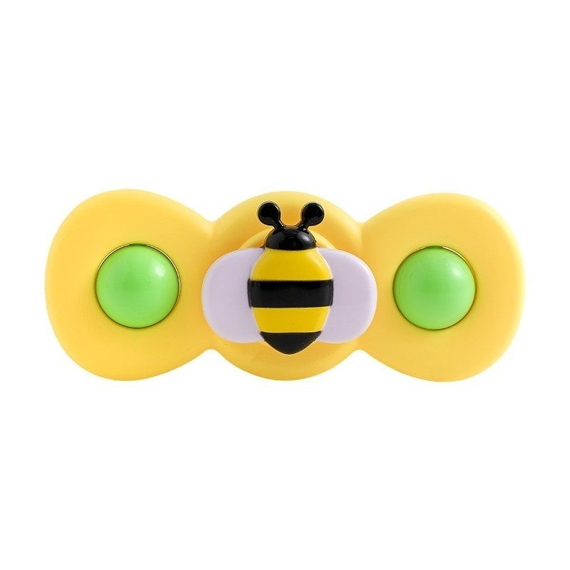 Jucarie Spinner pentru copii cu 2 laturi, Spinimals Albina, Galben - vivimall.ro