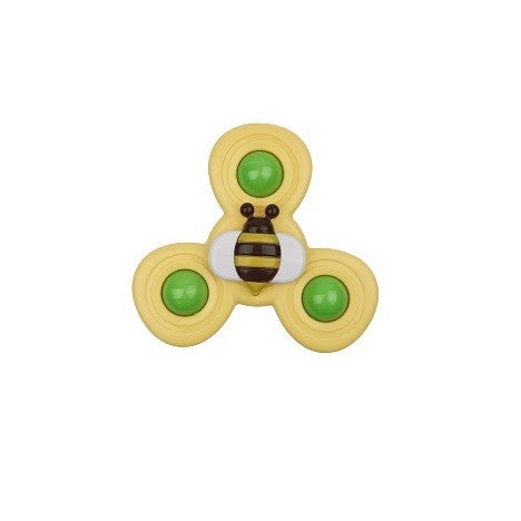 Jucarie Spinner pentru copii cu 3 laturi, Spinimals Albina, Galben - vivimall.ro