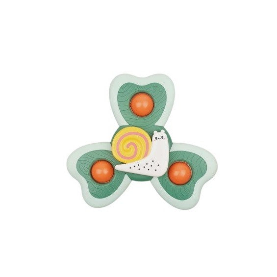 Jucarie Spinner pentru copii cu 3 laturi, Spinimals Premium Melc, Verde - vivimall.ro