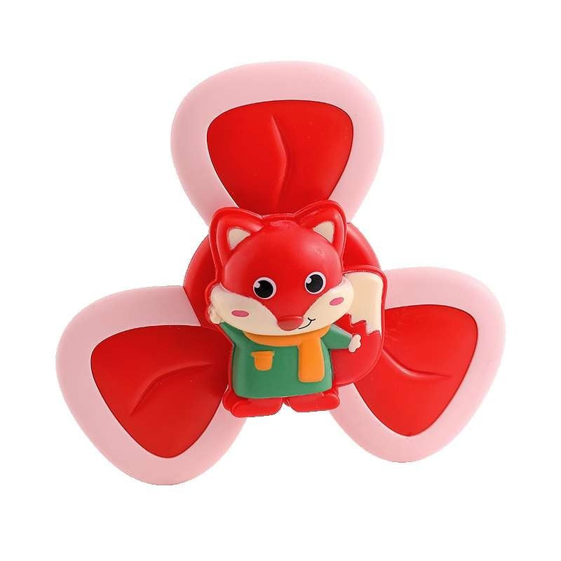 Jucarie Spinner pentru copii cu 3 laturi, Spinimals Premium Vulpe, Rosu - vivimall.ro