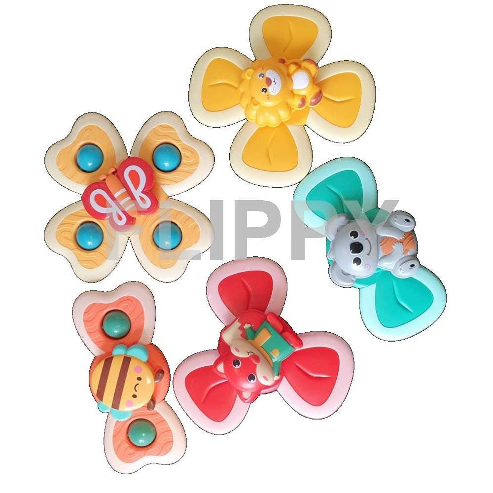 Jucarie Spinner pentru copii cu 4 laturi, Spinimals Premium Leu, Galben - vivimall.ro