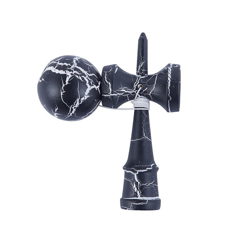 Kendama Ball Full Crack Alb Lemn Fag Negru - vivimall.ro