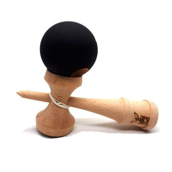 Kendama Ball Originala Lemn Fag Mat Grip Negru - vivimall.ro