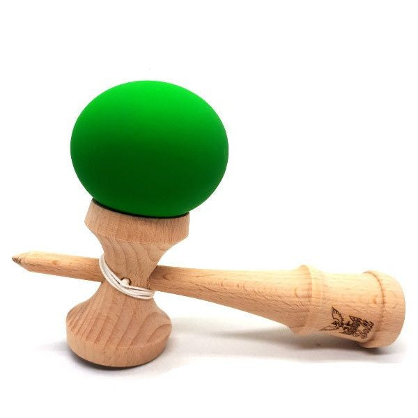 Kendama Ball Originala Lemn Fag Mat Grip Verde - vivimall.ro