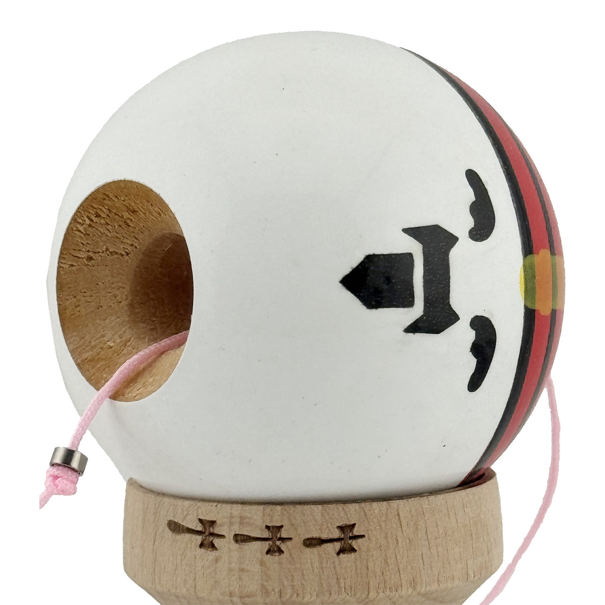 Kendama X Originala, Profesionala, Flippy, Big Cups V2, Model Rege Super Sticky Legendary Cupe Mari, Rulment Metalic cu Ata 55 cm, Maner Maro - vivimall.ro