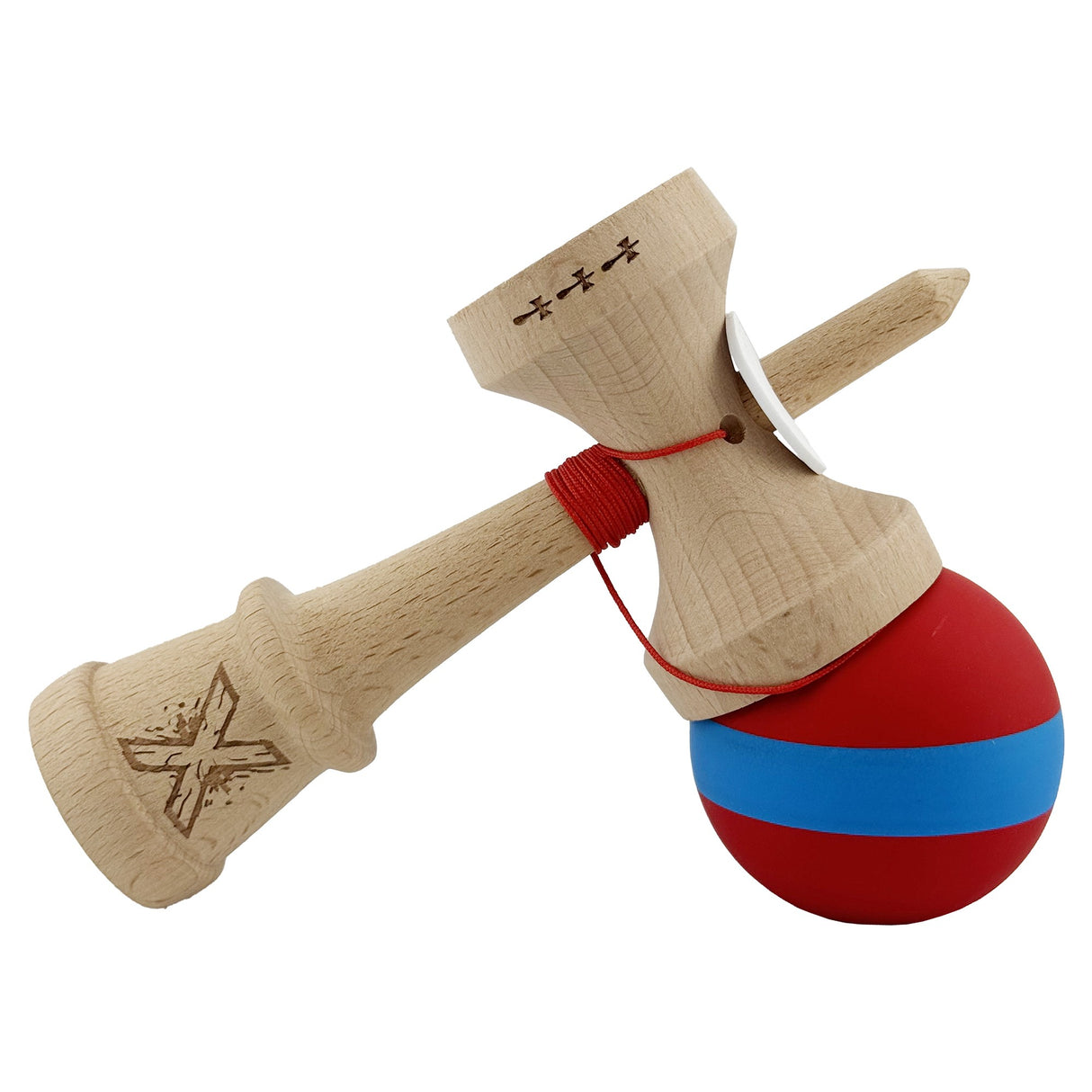 Kendama X Originala, Profesionala, Vivimall, Big Cups V3, Rubber Grip model 7 - vivimall.ro