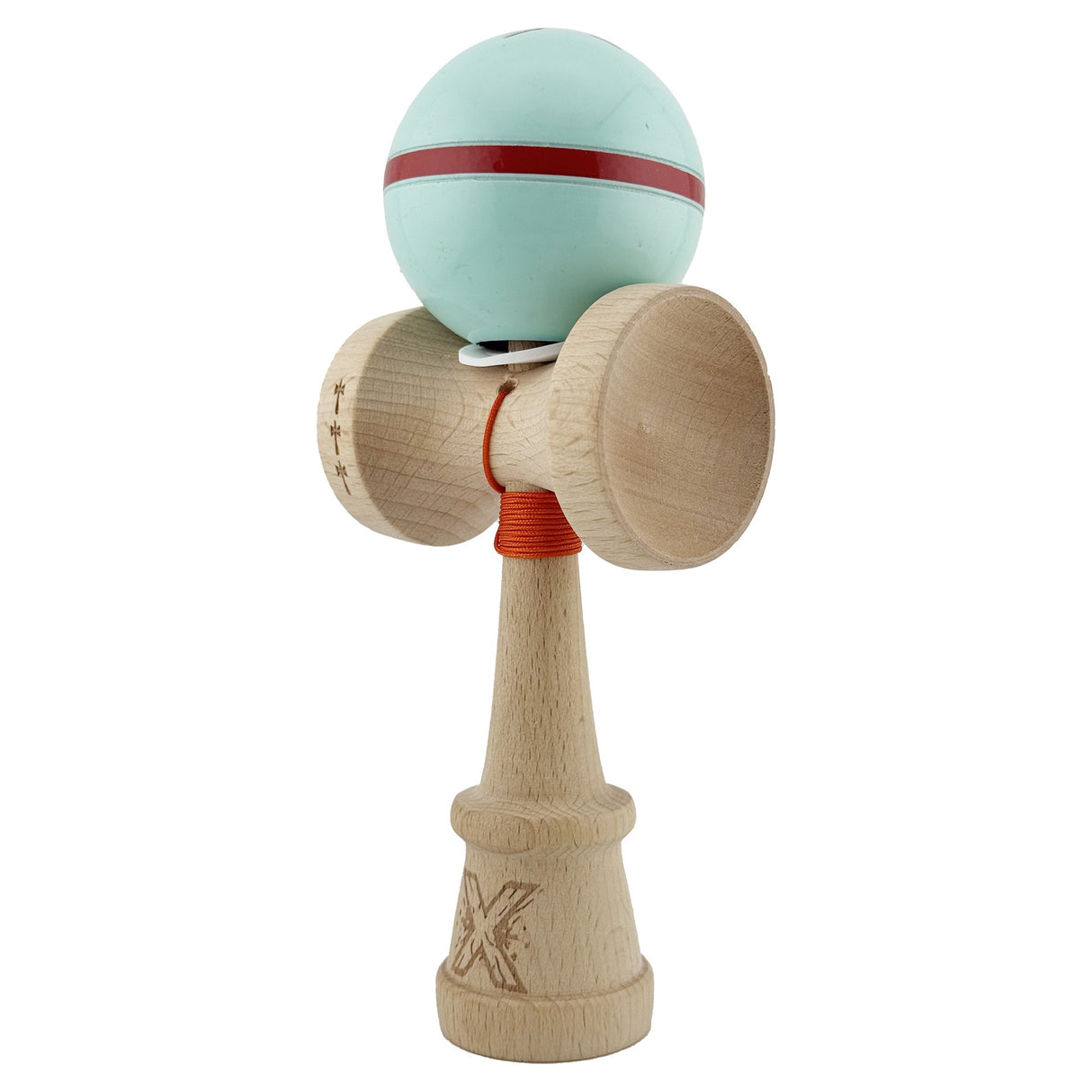 Kendama Originala X - Silken, Super Sticky, V3 King Size Cup, Gaura in Baza, Profesionala, Vivimall, din Lemn, 18 cm, Mint - vivimall.ro