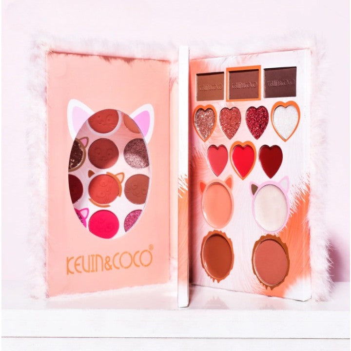 Set Machiaj 38 Culori Pisicuta | CatGlow - vivimall.ro