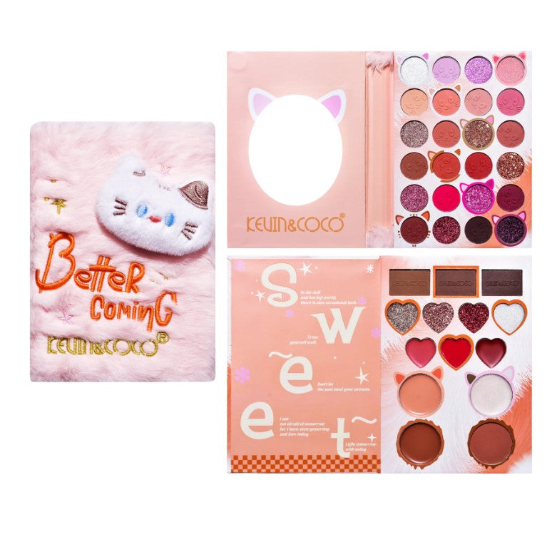 Set Machiaj 38 Culori Pisicuta | CatGlow - vivimall.ro