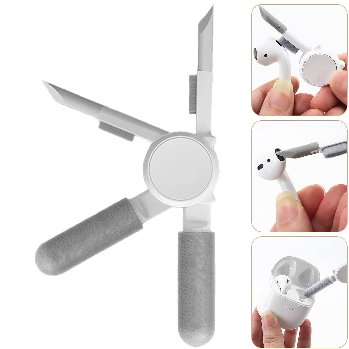 Kit Multifunctional de Curatare Produse Electronice 10in1, Flippy, pentru Laptop, Tastatura, Telefon, Casti, Albastru - vivimall.ro