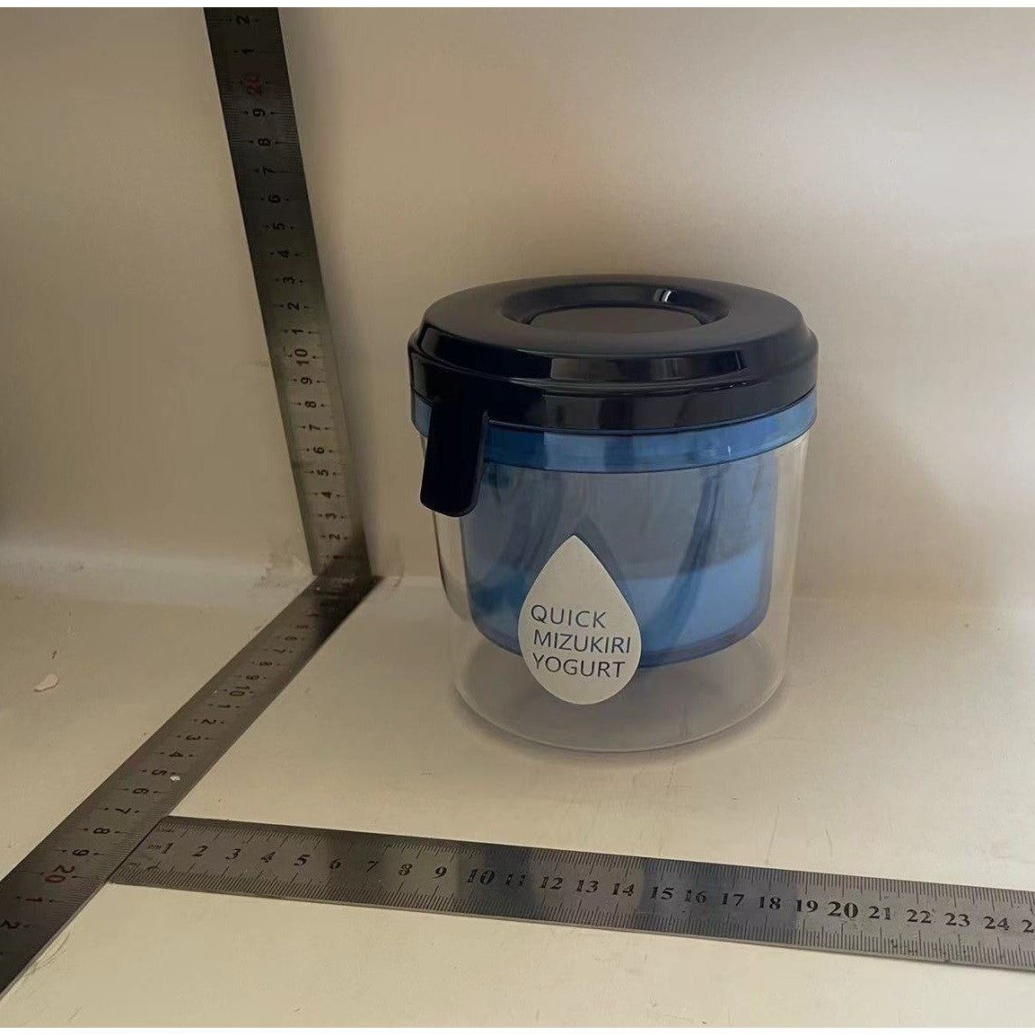 Kit Presa Pentru Branza, Vivimall, Filtru de Iaurt, Strecuratoare de Iaurt Grecesc, Filtru de Lapte, 15x14x15 cm, Albastru - vivimall.ro