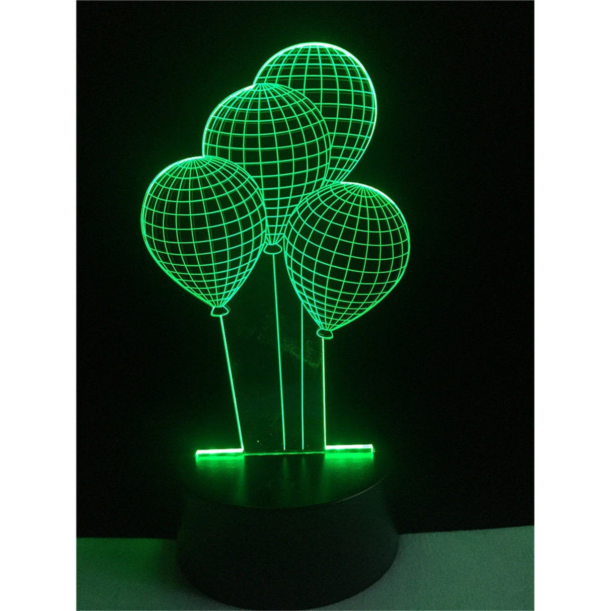 Lampa de Veghe cu Baterii/USB 3D Model Baloane Multicolor - vivimall.ro
