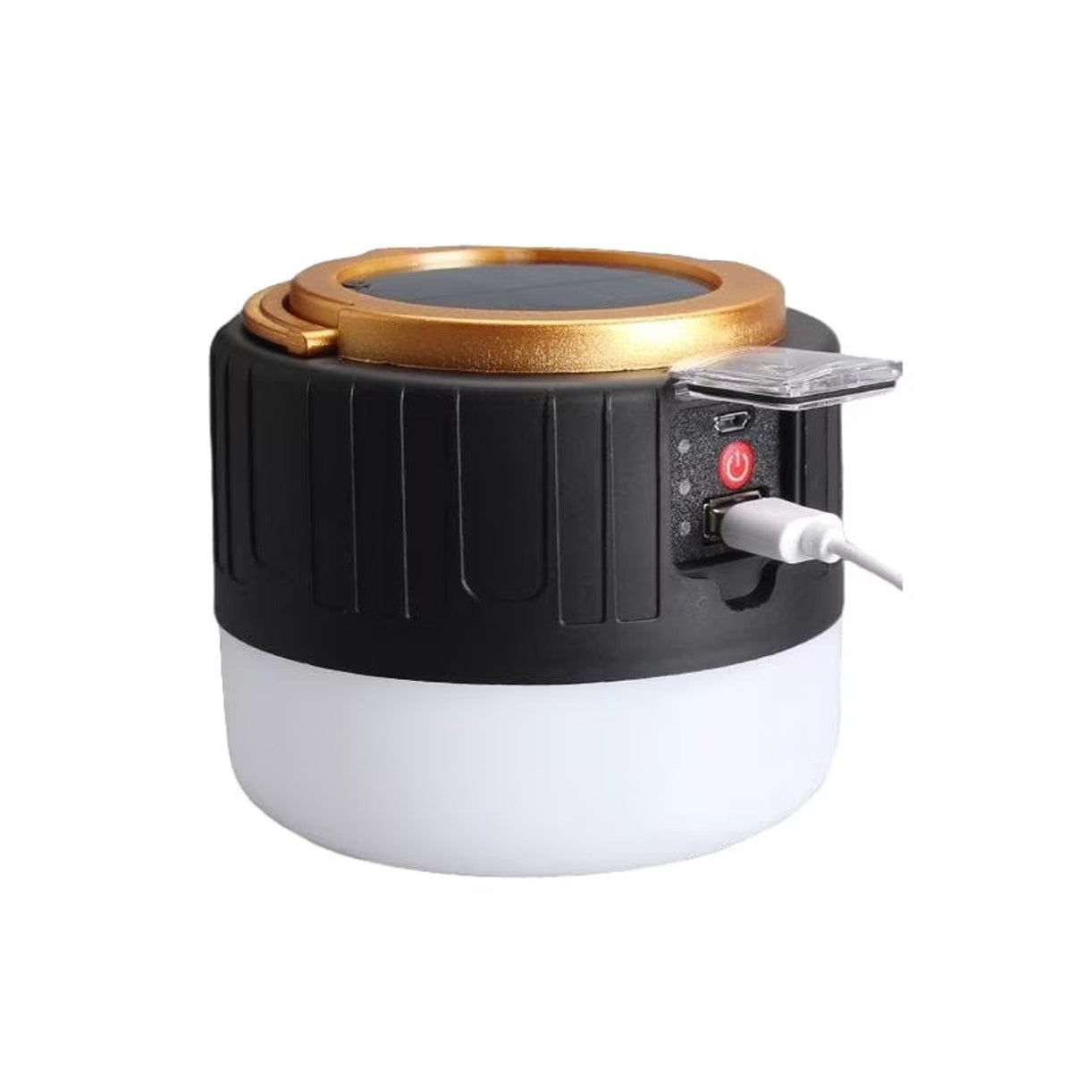 Lampa Portabila, Vivimall, Incarcare Solara + USB, Afisaj Inteligent al Bateriei, Raza de Actiune 32 mp, 6x9x11 cm, 3 Moduri, Negru - vivimall.ro