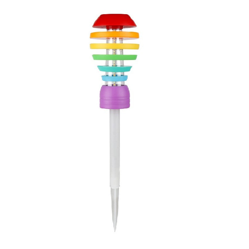 Lampa solara LED design modern pentru gradina Vivimall, inaltime 45 cm, 2 moduri de utilizare, 45 x 10 cm, material sticla si ABS, 2V, ABS, 600mAh, alb cald si alb rece, mulicolor