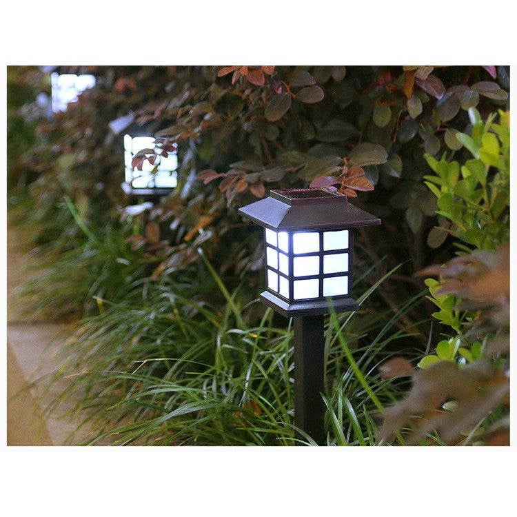 Lampa solara Led pentru gradina, Tip felinar, Vivimall, Alb rece