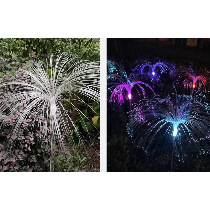 Lampa solara LED tip Meduza, inaltime 90 cm, Pentru gradina, Vivimall