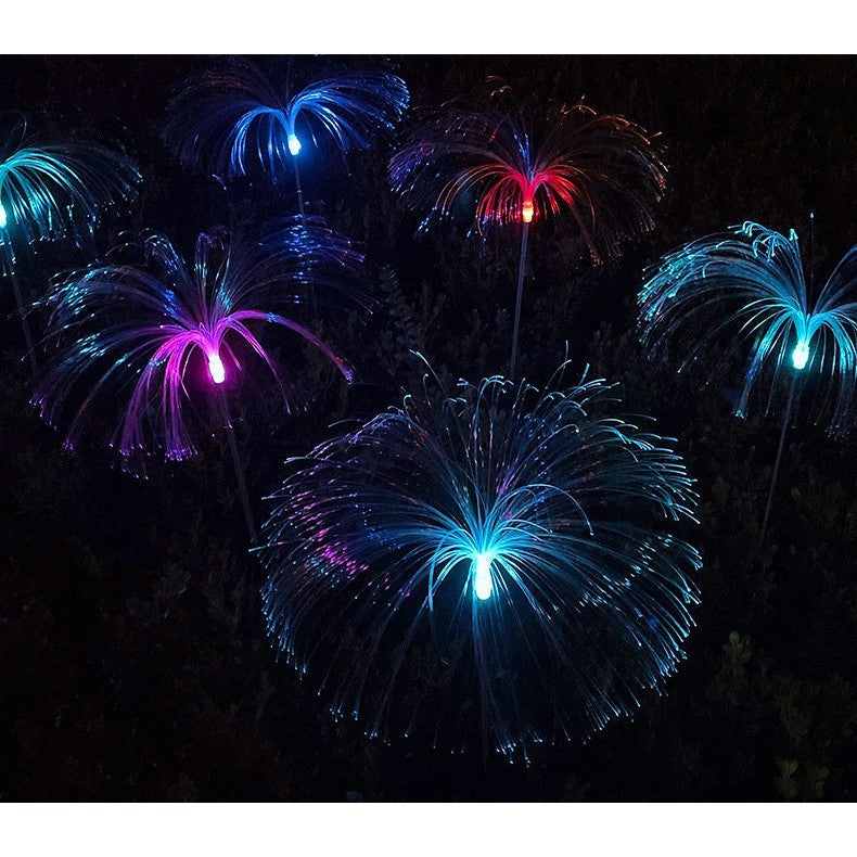 Lampa solara LED tip Meduza, inaltime 90 cm, Pentru gradina, Vivimall