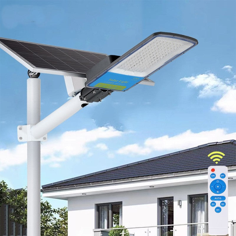 Lampa solara stradala Flippy, IP66, senzor de lumina, 240 LED-uri SMD, 3200 lm, panou 35W, putere 400W, autonomie 12-16 ore, telecomanda, montare prin fixare, pentru strada sau gradina, finisaj mat, material ABS, 49 x 21 x 5.5 cm, gri