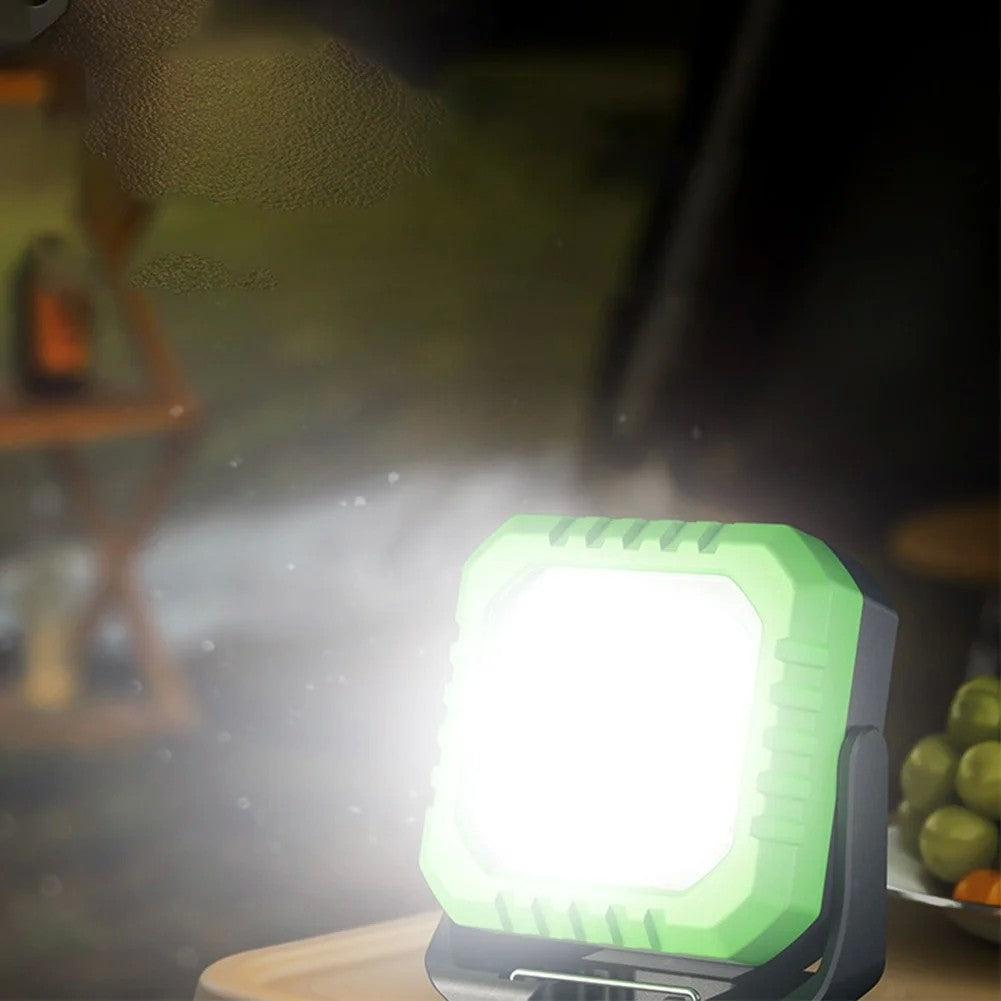 Lanterna Tip Breloc, Vivimall, 5 Moduri de Luminat, Incarcare USB Tip C, 5W, Impermeabila IPX5, 500 lm, COB, Verde - vivimall.ro