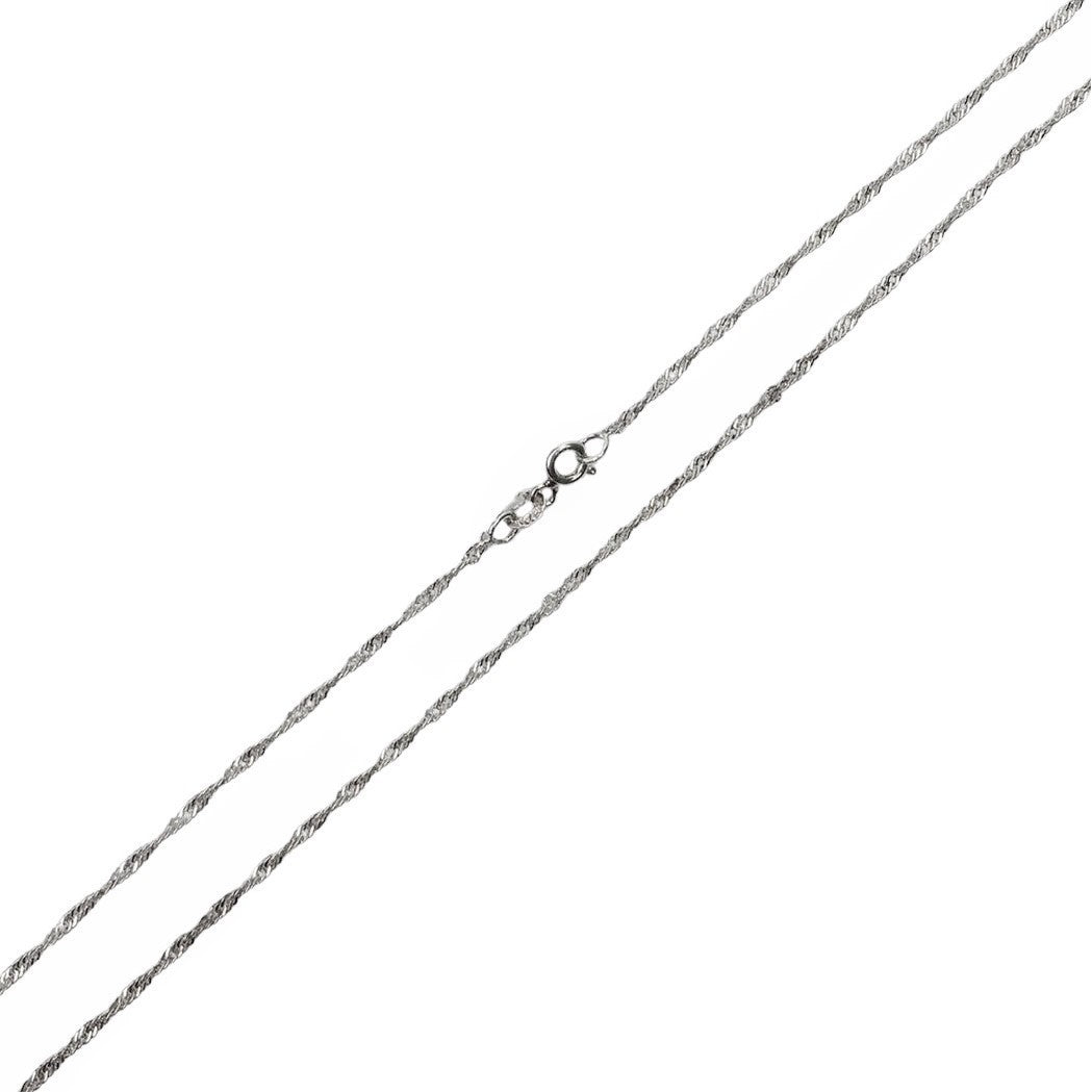 Lantisor din Argint 925 model Rasucit 39 cm - vivimall.ro