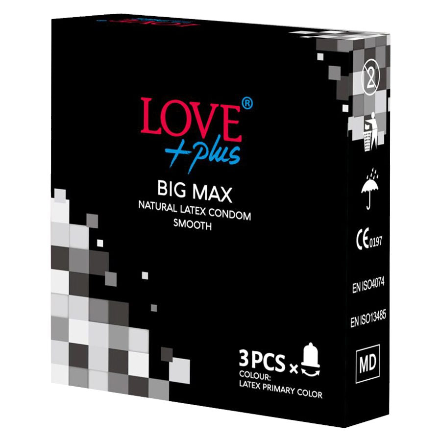 Love plus Prezervative 3 buc Big Max