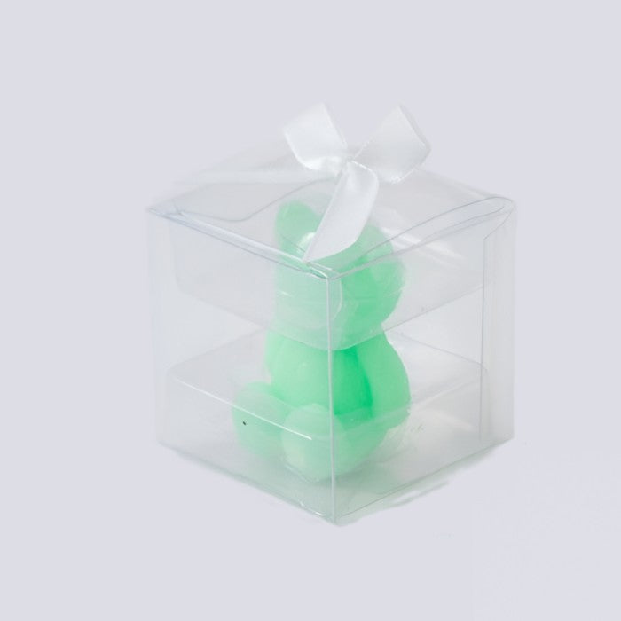 Lumanare Parfumata, Vivimall, Model Ursulet, Verde, Aroma de Iasomie, 5.5x3.6x4 cm - vivimall.ro