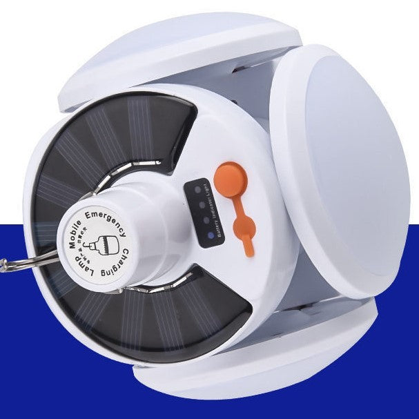 Lampa solara cu 25 LED-uri, pliabila, prindere carlig cu 5 moduri de iluminare, Vivimall