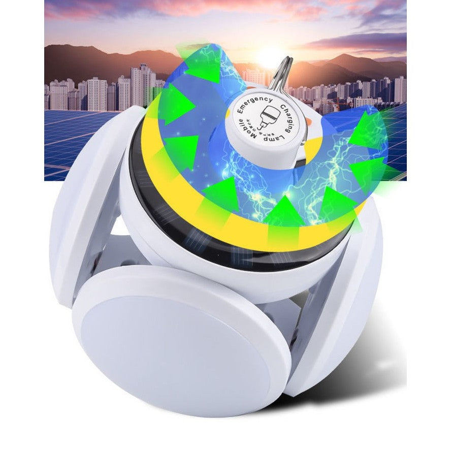 Lampa solara cu 25 LED-uri, pliabila, prindere carlig cu 5 moduri de iluminare, Vivimall