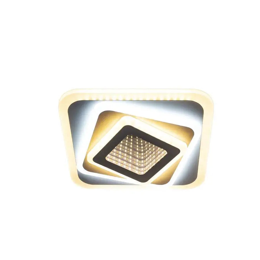 Lustra Led Nexa 3D, Patrata, Lumina Rece/Calda/Neutra - vivimall.ro